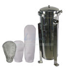 5 mícrons 304 alojamentos de filtro do saco de aço inoxidável para o sistema de tratamento líquido da água